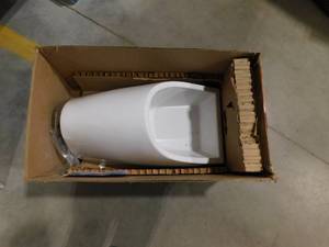 lot 239 image: Swiss Madison  Voltaire Waterless Touch-free Urinal in White