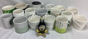 Starbucks Collection of Mugs and Bear