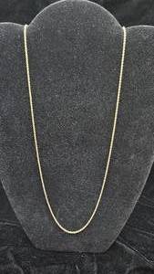 14K Gold 24 Rope Necklace