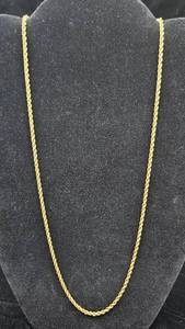 14K Gold 24 Rope Necklace #2