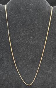 14K Gold 18 Serpentine Necklace -Made in Italy