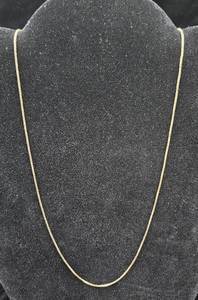 14K Gold 20 Box Chain Necklace