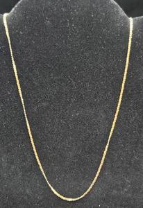 14K Gold 17 Heart to Heart Necklace - Made in Italy