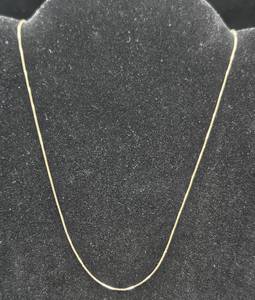 14K Gold 16 Box Chain Necklace - Made in Itlay