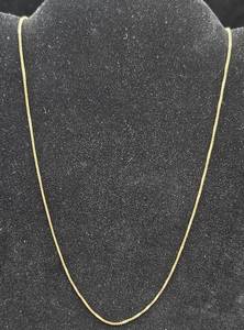 14K Gold 18 Box Chain Necklace - Made it Italy