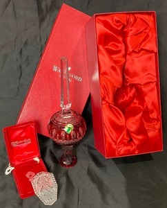 Waterford Crystal Tree Topper and 1987 Waterford Crystal Four Birds A Calling Ornament