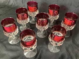 Ruby Crown by  Colony  Water Goblets - Set of 8