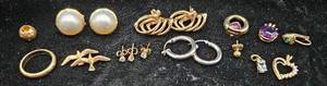 14K Gold Collection includes ring, earrings and pendants