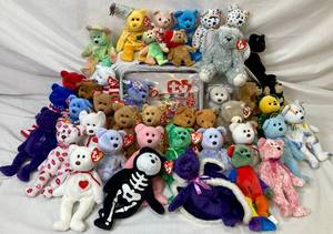 Large Collection of Beanie Bears - 42 pieces