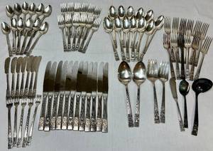 Community Silver Plate Coronation Flatware Set - Service for 12