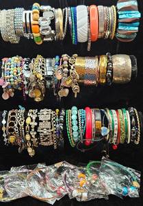 Collection of Costume Jewelry Bracelets