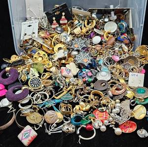 Massive Collection of Costume Jewelry Earrings