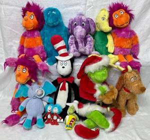 Collection of Dr Seuss Stuffed Animals