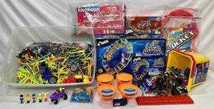 Collection of Building Toys - KNex, Erector and Fisher Price Basix Construx