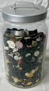 Jar of Vintage Buttons