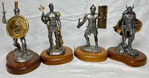 Michael Ricker Pewter Gladiators, Tyler Warrior and Viking Earle