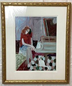 Mahmood Sabzi At The Piano 1990 Mixed Media Print #11195