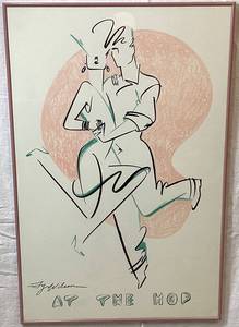 1989 Ty Wilson At the Hop Serigraph Dance Poster