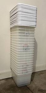 Sterilite 20qt  Clear View Totes - 20 pcs