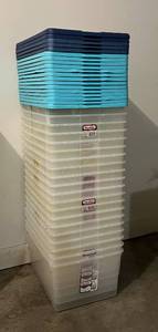 Sterilite 56Qt Clear View Totes - 20 pieces