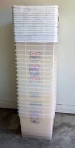 Sterilite 66Qt Clear View Totes Lot 1  - 20 pieces