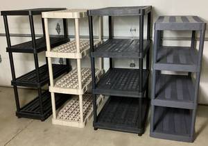 4 Storage Smaller Shelves - 4 Tiers each
