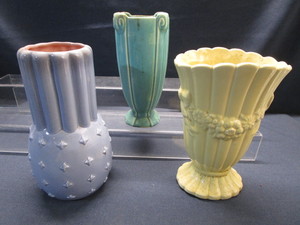 lot 38 image: RW, Shawnee, McCoy Vases