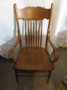 lot 104 image: Wooden Arm Chair