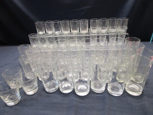 lot 108 image: Block Etched Glassware
