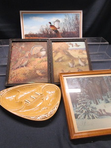 lot 124 image: Wildlife Prints, Ashtray, Maas Placemats