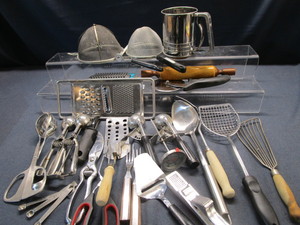 lot 147 image: Kitchen Utensils with Vintage