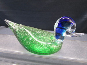 lot 157 image: Duck, Solid Glass