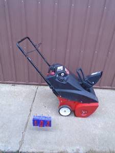 MTD 4 cycle snow thrower. 21�. Clean. Tested & works. As shown.