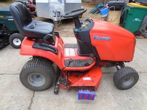 Simplicity lawn tractor. 24Hp Briggs engine. Good runner. Clean unit. Hydro. Tested & works. As shown.