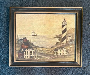 lot 40 image: Seaside Scenic Print by P. Fischer