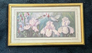 lot 91 image: Hummingbird Motif Print by Robbin Allen