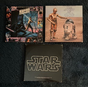 lot 110 image: Three Star Wars Record Albums