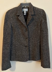 lot 181 image: Lovely Blazer  Jacket Speckled Black, Gray and White Liz Claiborne Collections