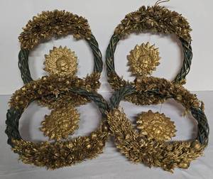 lot 63 image: Set of Four Woven Wreaths