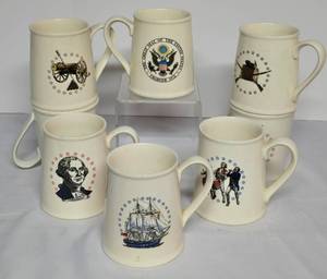 lot 162 image: U.S. Commemorative Mug Collection