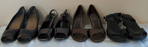 lot 187 image: Four Beautiful Pairs of Open Toe Shoes by Two Aerosols, Kenneth Cole Reaction and Dana Davis