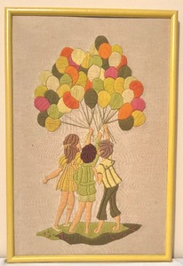 lot 225 image: Bucilla Bernhard Ulmann Needlecraft Picture Vintage 70s