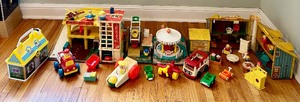lot 213 image: Large Lot of Vintage Fisher Price Toys