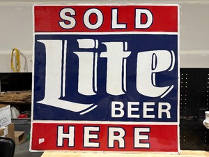 Miller Lite  Lite Beer Sign