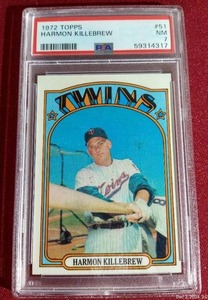 lot 32 image: 1972 Topps Harmon Killebrew - PSA 7