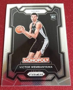 lot 59 image: 2023-24 Prizm Monopoly Victor Wembanyama Rookie Card
