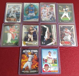 lot 73 image: (10) Baseball Rookie Cards - Includes Riley Greene Refractor, Etc