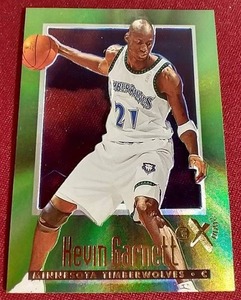 lot 75 image: 1996-97 E-X2000 Kevin Garnett - Cool Card