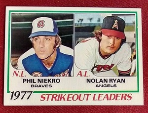 lot 77 image: 1978 Topps Nolan Ryan Leaders Card
