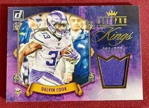 lot 78 image: 2020 Donruss Dalvin Cook Jersey Card - #d299